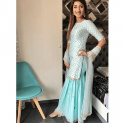 Beautiful Gotta Patti Work Sharara Suit